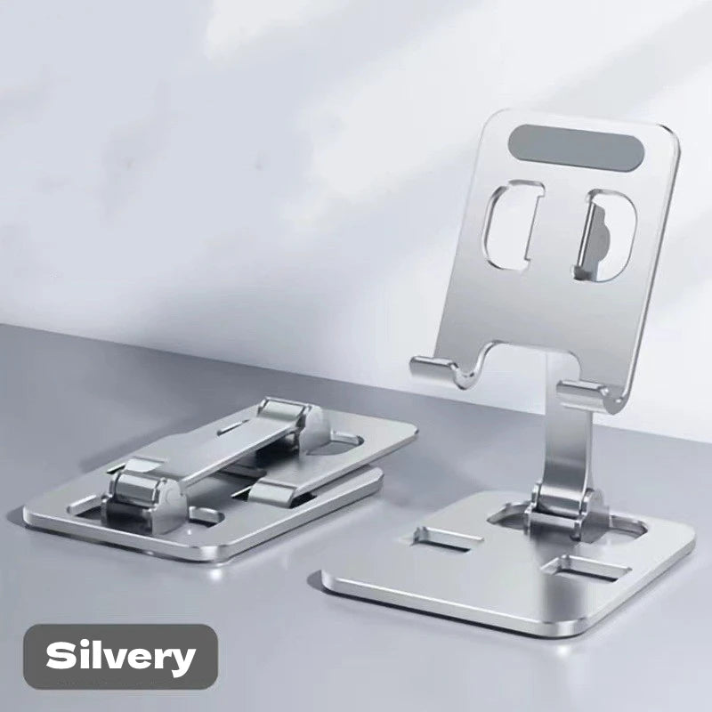 Adjustable Phone & Tablet Stand - Aluminum Desk Holder
