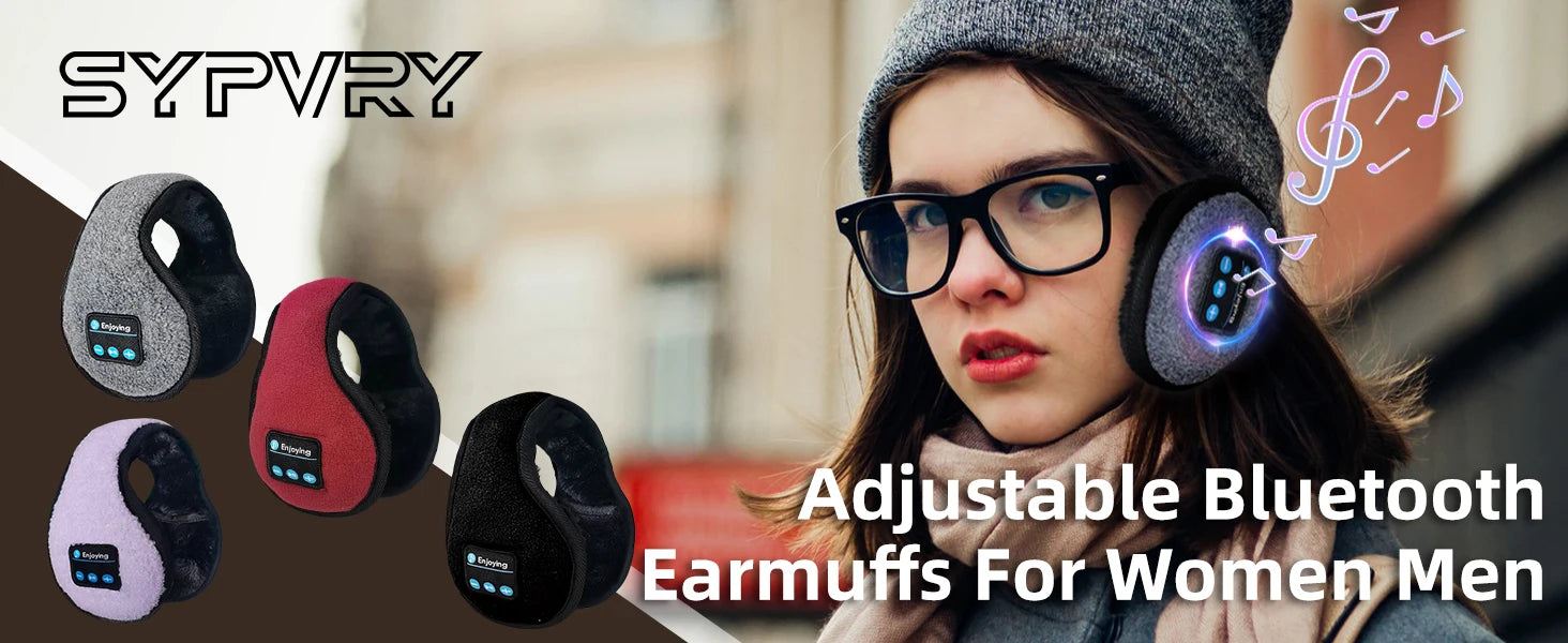 Bluetooth Earmuffs - Wireless Winter Headphones Ear Warmers