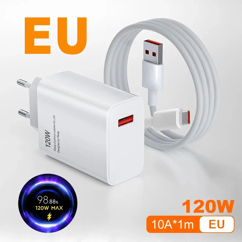 120W Fast Charger - Xiaomi GaN Turbo Charging Adapter