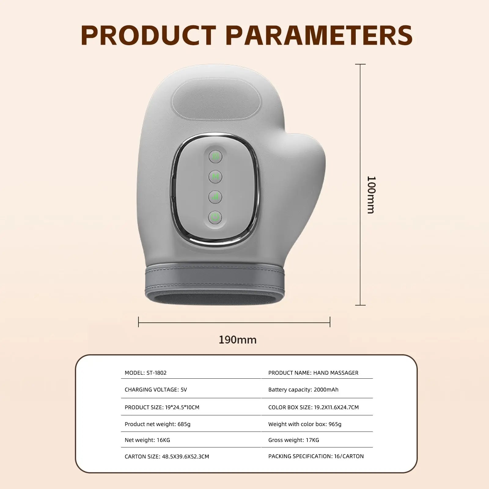 Hand Massager - Heat & Compression for Arthritis Relief