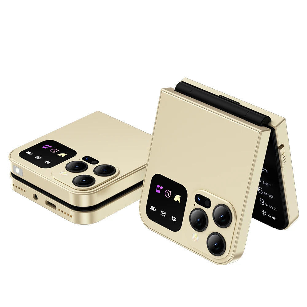 Flip Phone Dual SIM - Compact Basic Mobile with T9 Keypad