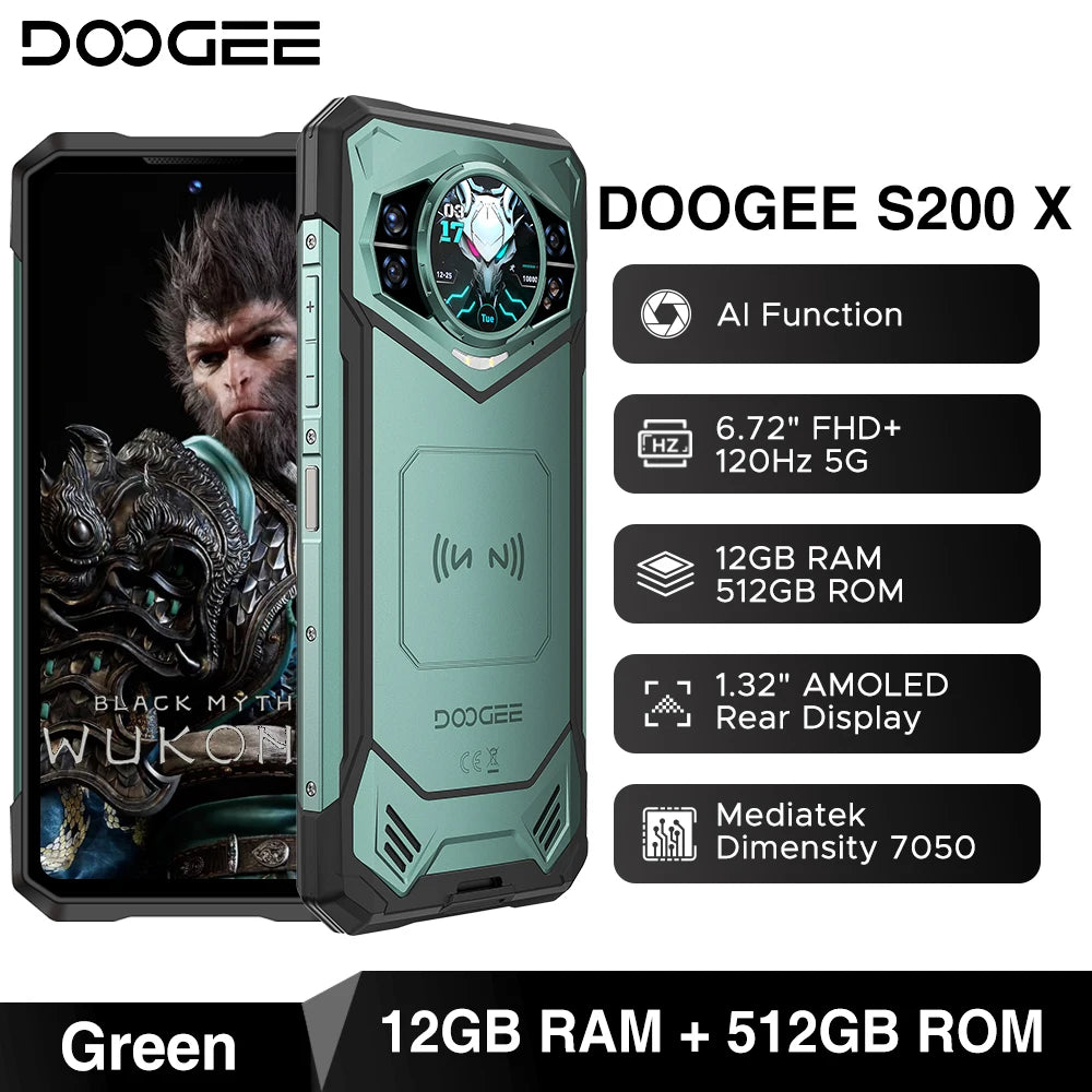 DOOGEE S200 X Rugged 5G - 100MP Camera & 10100mAh Battery