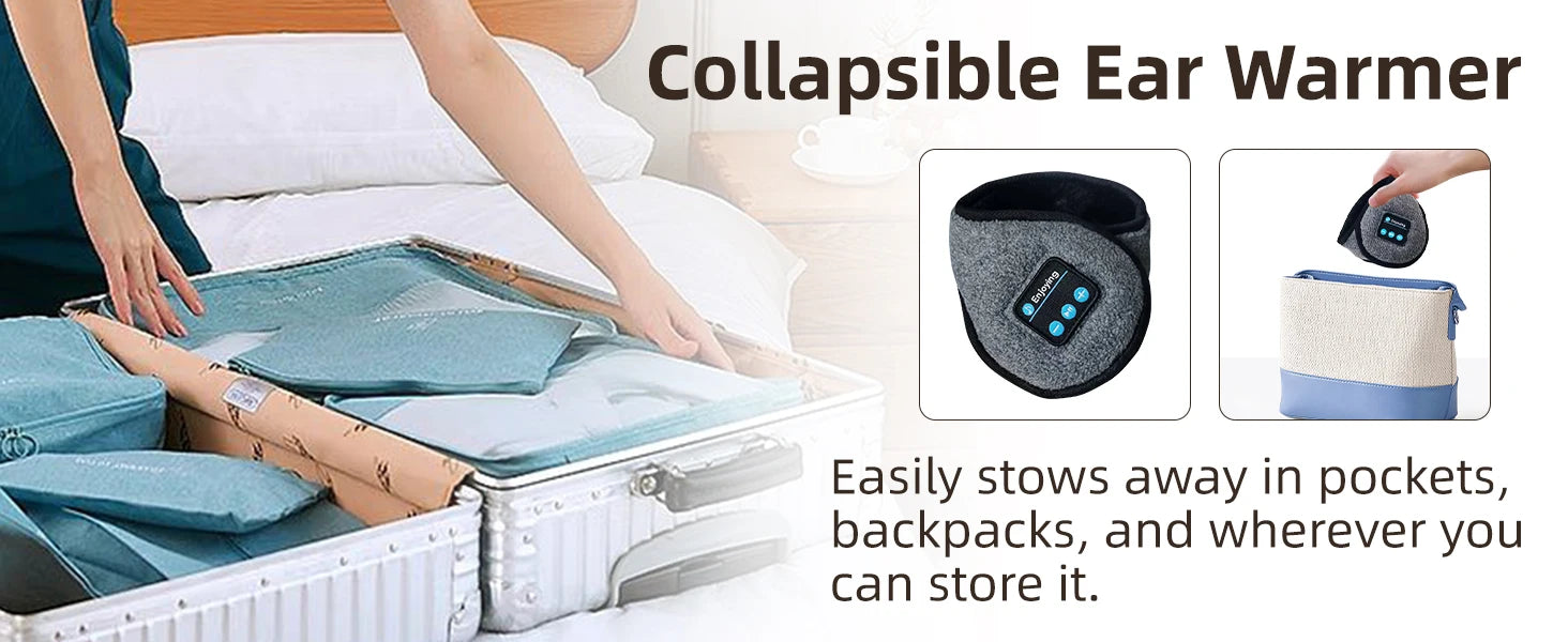 Bluetooth Earmuffs - Wireless Winter Headphones Ear Warmers