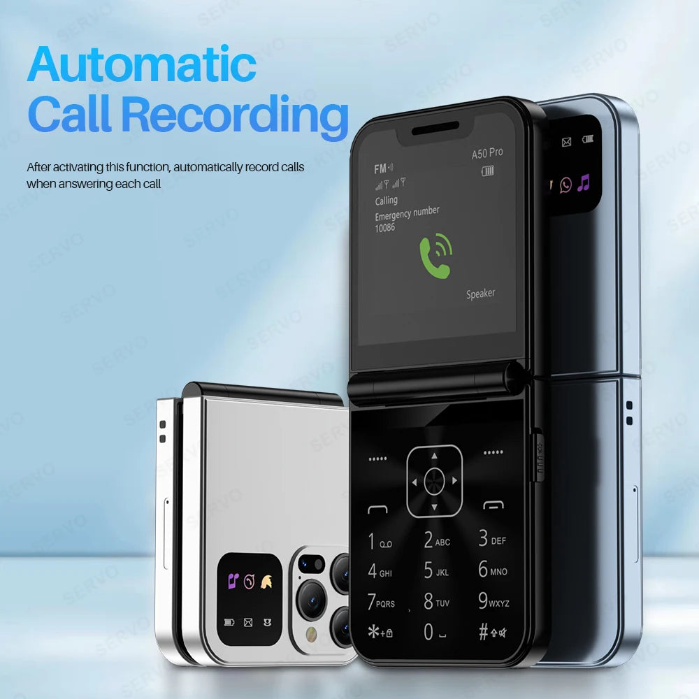 Flip Phone Dual SIM - Compact Basic Mobile with T9 Keypad