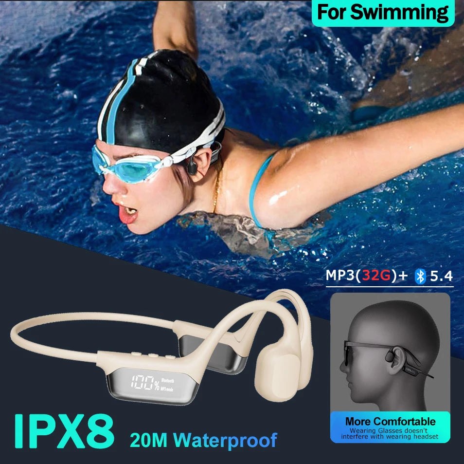 Waterproof Swimming Headphones - IPX8 with MP3 Player