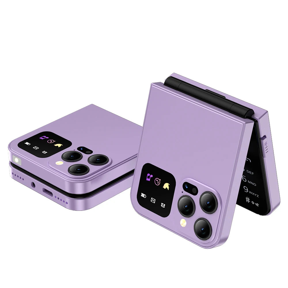 Flip Phone Dual SIM - Compact Basic Mobile with T9 Keypad