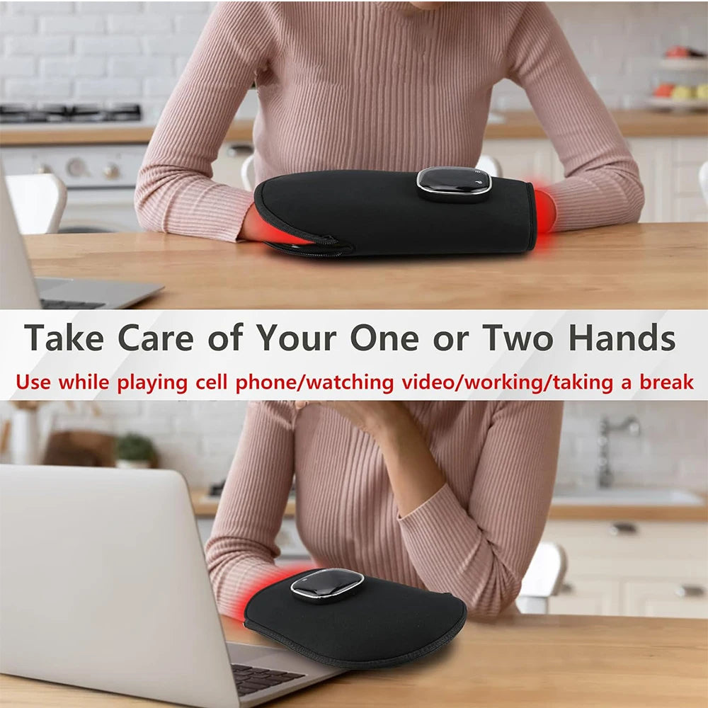 Red Light Therapy Device for Hands,Infrared Light Therapy Gloves Finger Wrist,Led Near Infrared Light Skin Care USB Charging