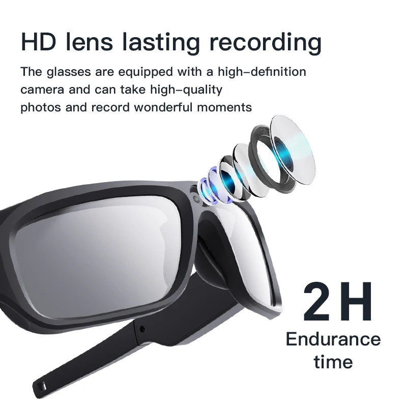 4K Camera Glasses - HD Video Recording for Sports & Cycling